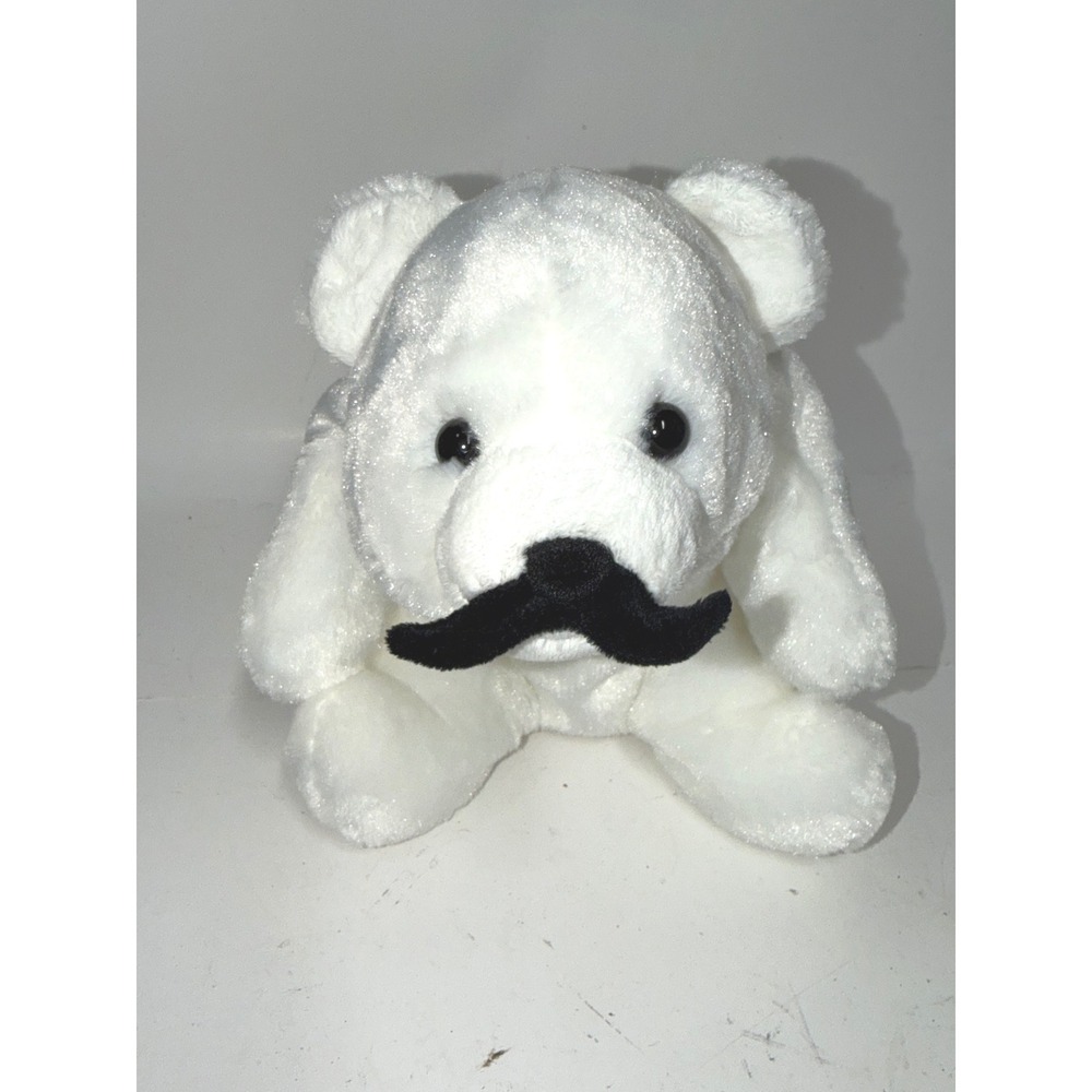 Gund Moustache Polar Bear Plush The Flip Side of Hip White Stuffed Animal 9"